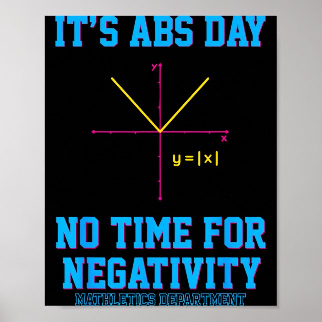 Poster Álgebra Engraçada Dia do ABS Professor de Matemáti (Frente)