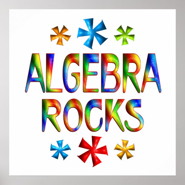 Póster ALGEBRA ROCKS - A partir de US$ 11,80 (Frente)