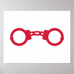 Poster Algemas do vermelho