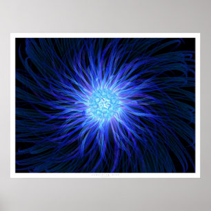 Póster Algo azul