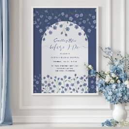 Poster Algo azul antes de eu fazer o sinal de Chá de pane