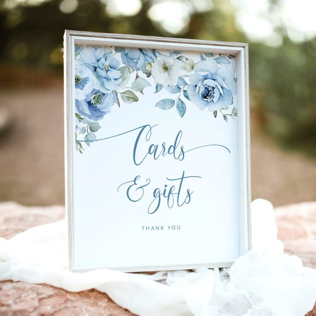 Poster Algo azul antes de fazer Cartões e presentes (Criador carregado)