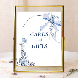 Poster Algo Blue Floral Arco Arch Cards & Gifts Poste