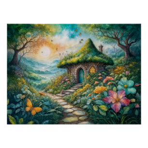 Póster Algodão charmoso por Serene Path