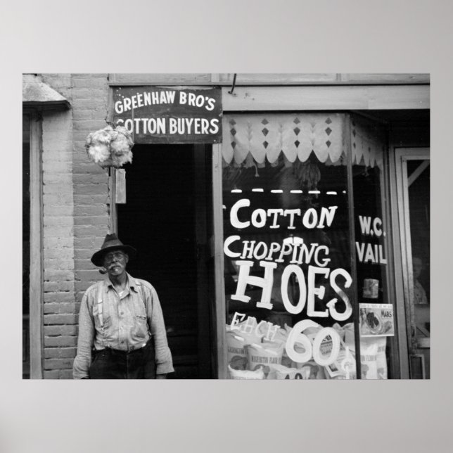 Póster Algodão Chopping Hoes, anos 30 (Frente)