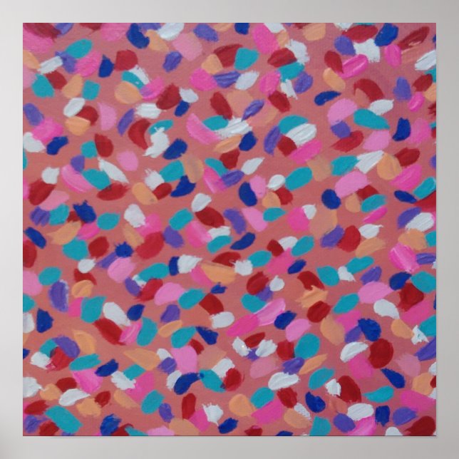 Poster Algodão Cor-Rosa (Frente)