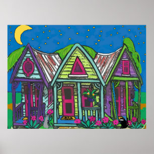 Póster Algodão da Rua Mágica, Nova Orleans