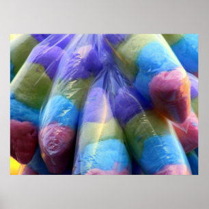 Póster Algodão doce doce