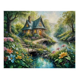 Póster Algodão Encantado por Serene Stream