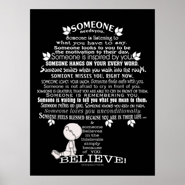 Poster Alguém Árvore (Frente)