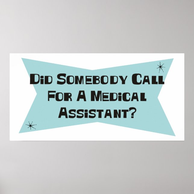 Póster Alguém Chamou Um Assistente Médico? (Frente)