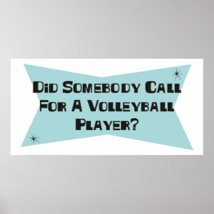 Poster Alguém Chamou Um Jogador De Voleibol