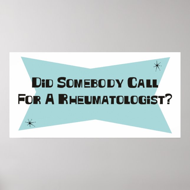 Poster Alguém Chamou Um Reumatologista? (Frente)