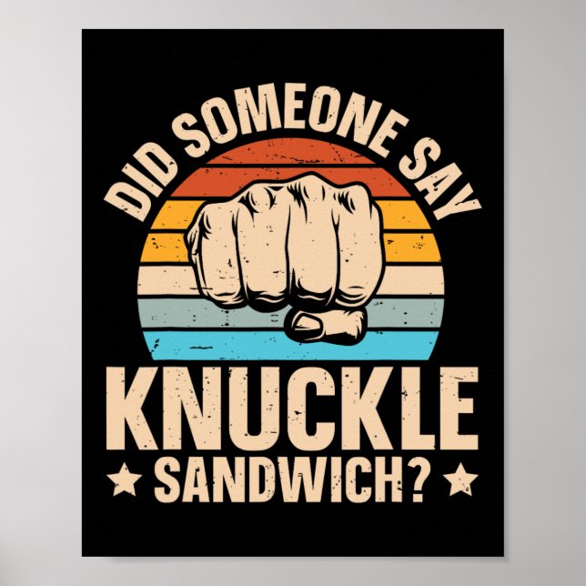 Poster Alguém Disse Knuckle Sandwich (Frente)
