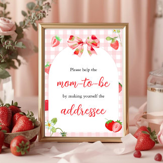 Poster Alguém Muito Doce | Placa de Mesa para Futuros Pai
