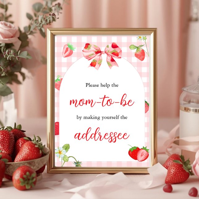 Poster Alguém Muito Doce | Placa de Mesa para Futuros Pai (Criador carregado)