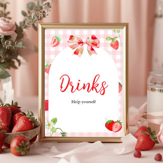 Poster Alguém Muito Doce | Sinal de Mesa de Bebidas