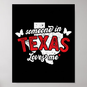 Poster Alguém No Texas Me Ama Por Longa Distância Relati