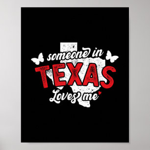 Poster Alguém No Texas Me Ama Por Longa Distância Relati