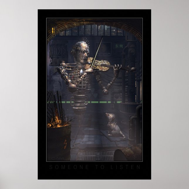 Poster Alguém para escutar (Frente)