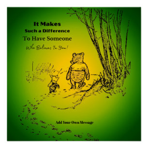 Póster "Alguém Que Acredita Em Você" Cita Poster brilhant