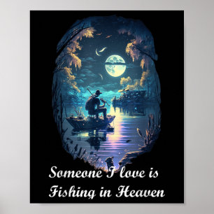 Poster Alguém que Eu Amo Está Pescando no Céu