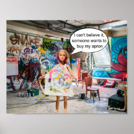 Poster Alguém quer comprar meu avental.