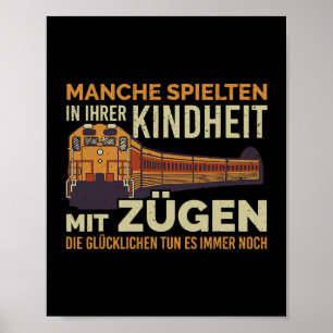 Poster Alguns brincavam na infância com o guia de trem