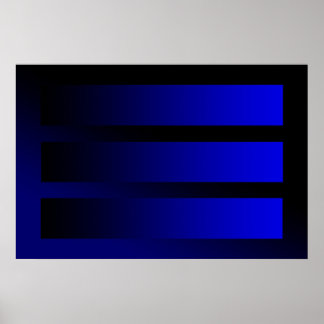 Póster alguns gradientes azuis