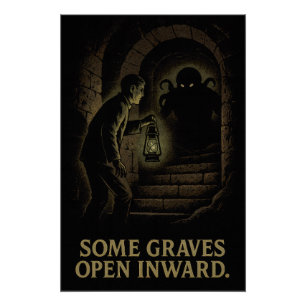 Póster Alguns Graves se abrem para dentro - Uma descida e