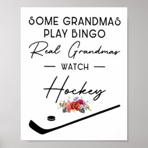 Poster Alguns vovós tocam Bingo Real Vovô assistindo Hock