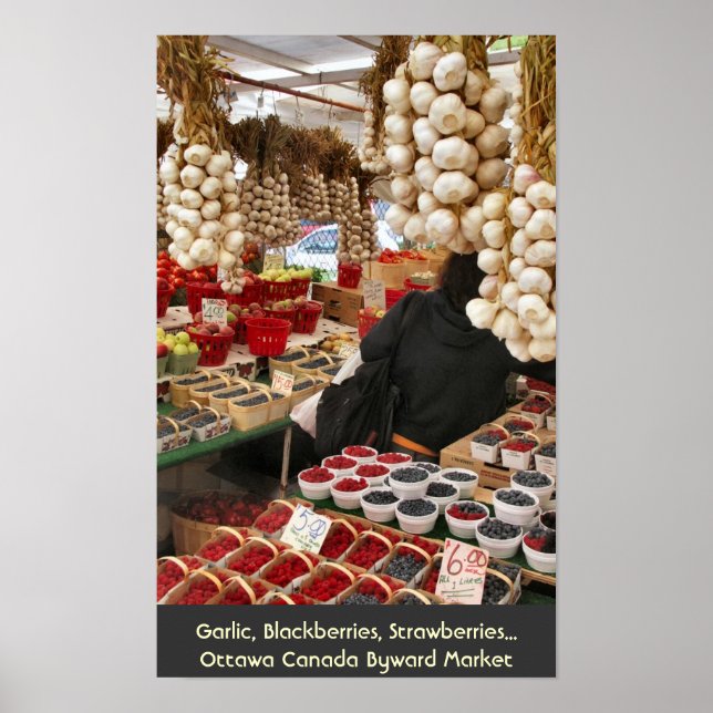 Póster Alho, Blackberry, Morangos... (Frente)