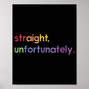 Poster Aliado LGBT Reto Infelizmente Arco-íris Orgulho Ga