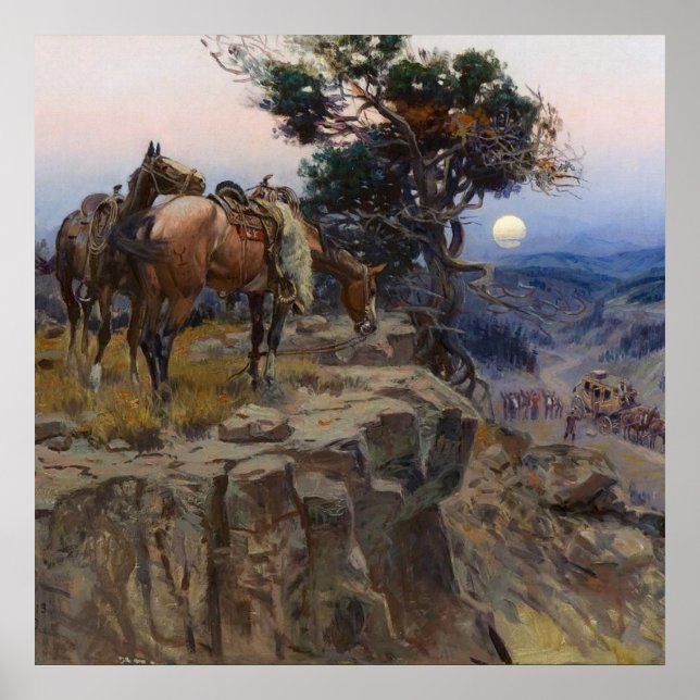 Poster "Aliados inocentes" por Charles M Russell (Frente)