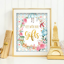 Poster Alice Azul no País das Maravilhas DESLIGADA COM Si