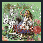 Poster alice cards maravilderland hatrabbit<br><div class="desc">Que excelente Alice no País das Maravilhas...  para qualquer um de nossos belos presentes! Dos desenhos de John Tenniel no livro original.</div>
