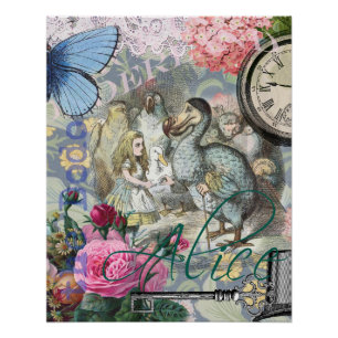 Póster Alice Classic Wonderland Dodo Arte Tenniel