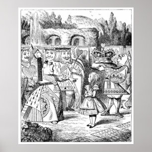 Poster Alice com a Rainha Vermelha