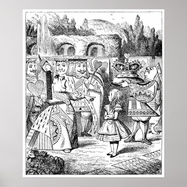 Poster Alice com a Rainha Vermelha (Frente)