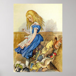 Póster Alice Dica a Caixa de Júri na Terra Maravilha