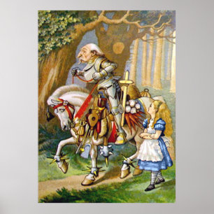 Poster Alice e o cavaleiro branco no país das maravilhas