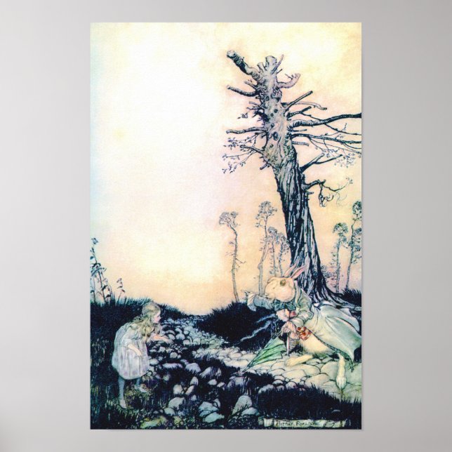 Póster Alice e o Coelho Branco (Frente)