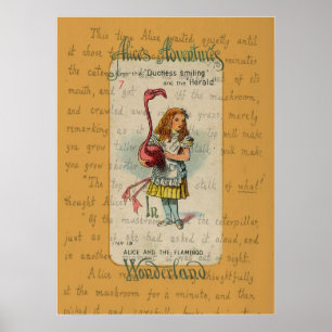 Póster Alice e o flamingo