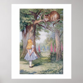 Poster Alice e o Gato de Cheshire,