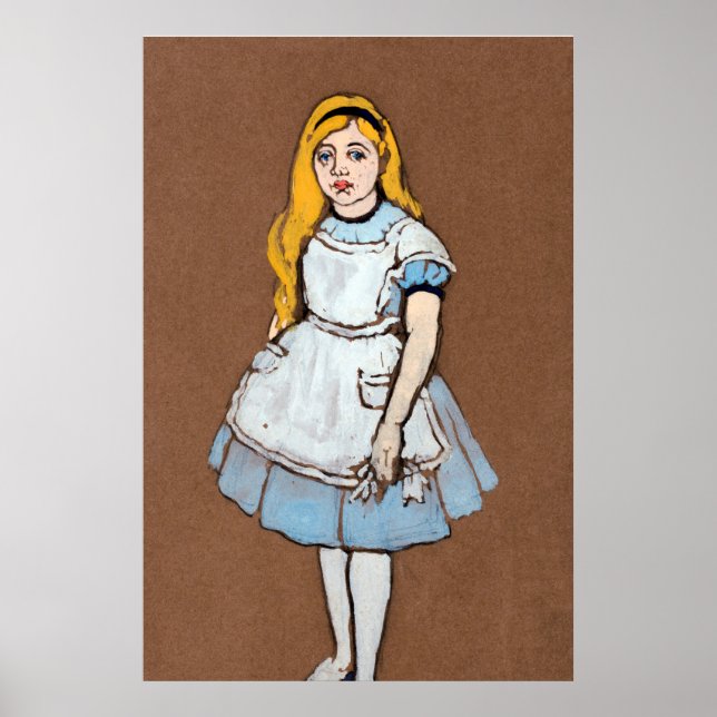 Poster Alice e Wonderland Forest Character Painting-1 (Frente)