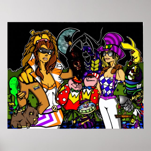 Poster alice em wonderland encontra bruxo de oz (Frente)