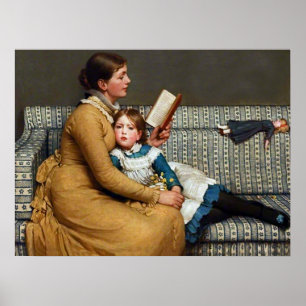 Póster Alice em Wonderland~George Dunlop Leslie 1835-1921