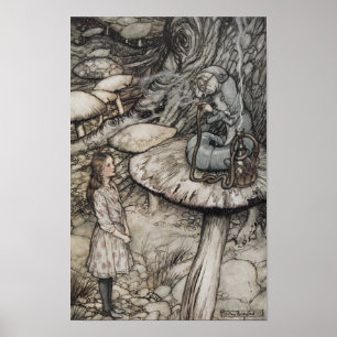 Poster Alice falando com o Pequeno Lagarto