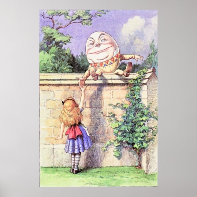 Poster Alice & Humpty Dumpty Colorido (Frente)