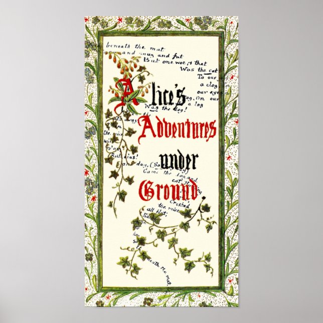 Póster Alice In Wonderland 1rua Edition (Frente)
